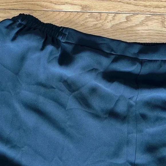 [US16]Frank Usher Black Ankle Jumpsuit PANTS WITH Side  Slits and 3 Layers - Picture 4 of 12